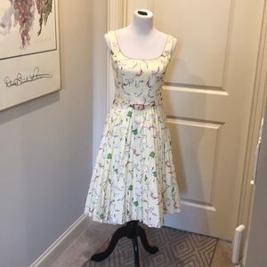 ABS Retro-style Shoe Themed Dress